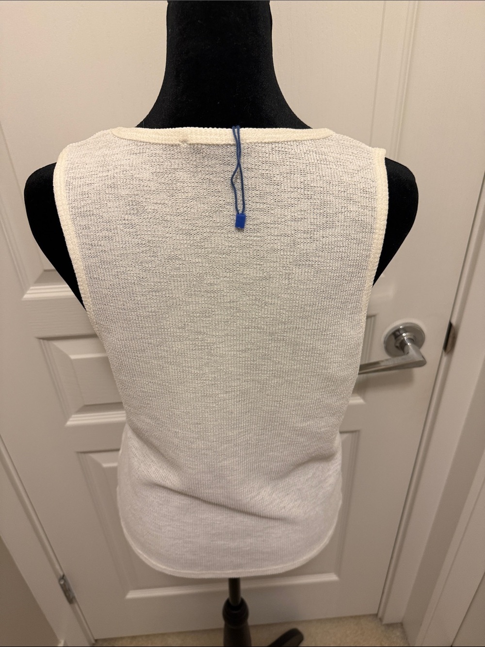 Zara Cream Knit Sleeveless Tank Top - Picture 3 of 5